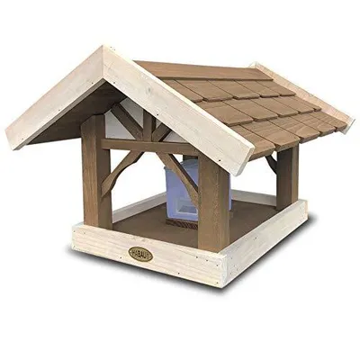 Produktbild von HABAU 1757 Vogelhaus Tirol mit Silo und Ständer