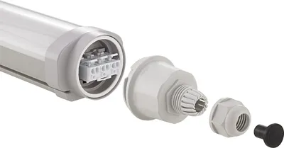 Produktbild von SIGOR Feuchtraumleuchte Tricolour 1500 3-CCT 46W 3000/4000/5700K IP65 4029201
