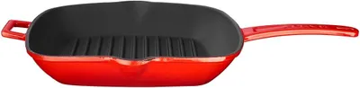 Produktbild von LAVA Metall-Grillpfanne 26 x 26 cm, Gusseisen, Rot, LVPGT2626K0R