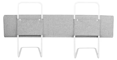 Productafbeelding van QEENTOE Bedhek, valbeveiliging, schuimrubberen bedhek voor kinderbed, antislip, wasbare hoes, geschikt voor baby's en peuters, grijs, 100 cm
