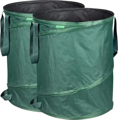 Image de Tente de jardin pop-up 160 L - tissu polyester Oxford 600D robuste, lot de 2