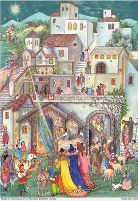 Produktbild von Adventskalender "Heilige drei Könige in bethlehem"