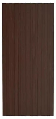 Obrázok produktu pre Strešné plechy zo ocele – rozmer 60 x 45 cm – 36 kusov – pozinkované, odolné voči poveternostným vplyvom, jednoduchá montáž – hnedé