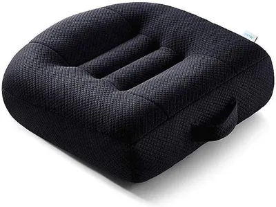 Produktbild von Ergonomisches, bequemes Sitzkissen für Bürostuhl und Auto, Baumwolle (schwarz)
