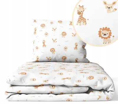 Produktbild von Kinderbettwäsche 100x135 Baumwolle Baby Bettwäsche Set 100x135 + 40x60 Kissenbezug Jungen & Mädchen Kleinkind Bettbezug