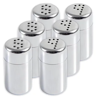 Produktbild von Salzstreuer Mini Reise Salz und Pfefferstreuer Klein 6 Stk Kleine Salzstreuer Edelstahl 5ml für Unterwegs Camping