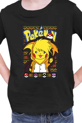 Produktbild von Kinder T-Shirt Japan Manga Anime Comics Pokemon 033, / Schwarz