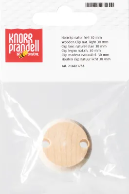 Produktbild von 5XKNORR prandell 216023758 Holzclip nat.30mmFSC