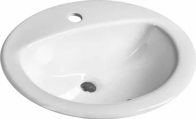 Produktbild von Aqualine Keramik-Einbauwaschbecken 52x45cm, Weiß