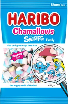 Produktbild von Haribo Chamallows Schlümpfe Marshmallows 175 G