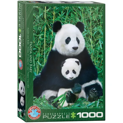 Obrázek produktu pro Eurographics Panda & Baby, 1000 kusů, Zvířata