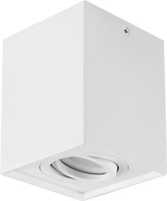 Produktbild von Deckenstrahler Aluminium 9,4 cm breit Aufputz Weiß GU10 quadratisch