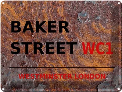 Produktbild von vianmo Blechschild 30x40 cm London Street Baker street WC1