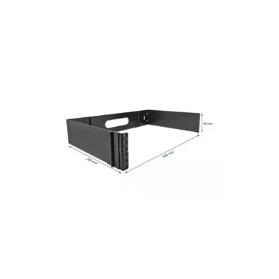 Image de DELOCK 19" Wandhalterung 2 HE faltbar schwarz