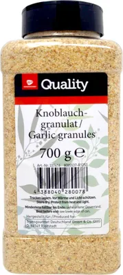 Produktbild von TGQ Knoblauchgranulat 700g Dose Gewürz Knoblauch Gastro Kochen