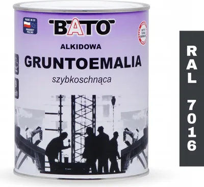 Zdjęcie produktu dla Gruntoemalia Alkidowa Szybkoschnąca Antracyt Ral 7016 0,8 L
