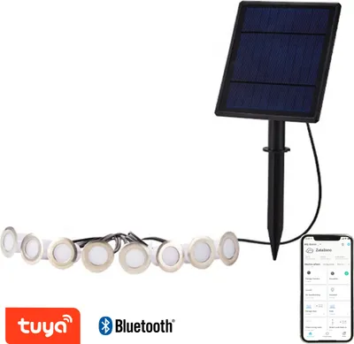 Produktbild von Immax NEO LITE ESTRELAS intelligente Solar-Bodenleuchte, RGB, IP65, Bluetooth, TUYA,2W