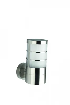 Produktbild von Massive Wandleuchte 163334710, Wandbeleuchtung für den Außenbereich, Edelstahl, Edelstahl, Synthetik, IP44, Garten, E27