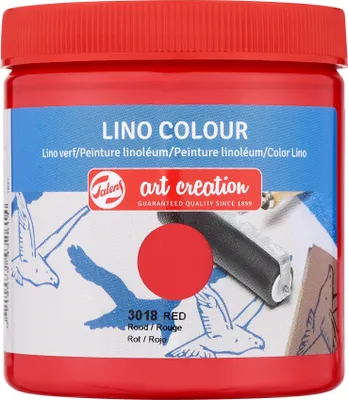 Obrázok produktu pre Fľaša farby na linoleum Talens Art Creation 250 ml červená 3018