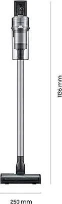 Produktbild von Samsung Jet 75 pet extra, Stabstaubsauger, Beutellos, Schwarz, Silber, 0,8 l, Zyklonal, Zyklonal