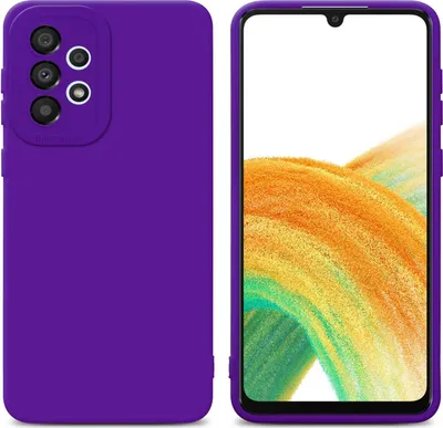 Produktbild von Cadorabo Hülle für Samsung Galaxy A33 5G Schutz Hülle in Lila TPU Silikon Etui Case Handyhülle