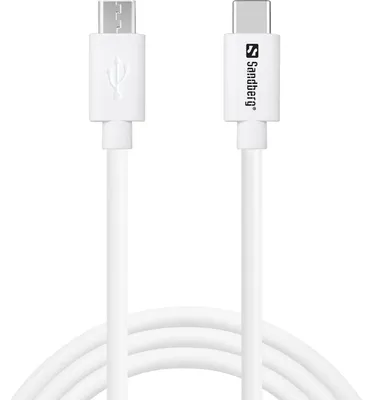 Immagine prodotto di Sandberg 136-74, 1 m, USB C, Micro-USB B, bianco