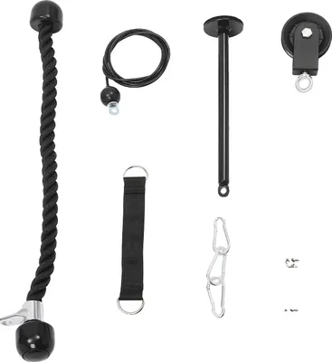 Image de Système à câble, capacité de charge de 100 kg, longueur de câble réglable, noir