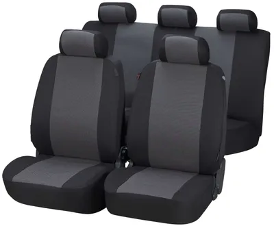Produktbild von Walser Autositzbezug Pineto Komplettset schwarz/grau, 12435