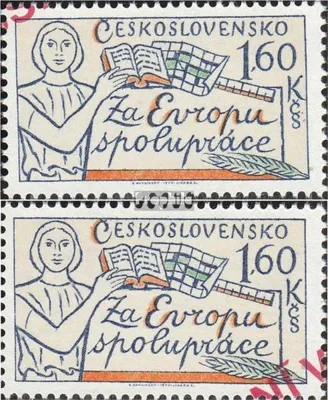 Produktbild von Briefmarken Tschechoslowakei 1980 Mi 2589I-2589II (kompl.Ausg.) postfrisch Briefmarkenausstellung