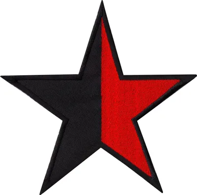 Image de Stern - Écusson noir et rouge, environ 13 cm