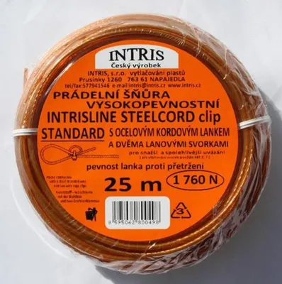 Obrázek produktu pro šňůra 25m LANKO OCEL+svorky, STANDARD_EXTPLASTIMEX