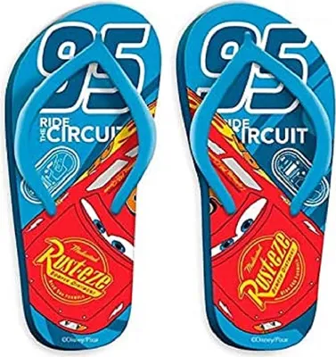 Produktbild von Disney Cars Jungen Flip Flop Zehentrenner Badeschuhe Badelatschen blau Gr.25/26