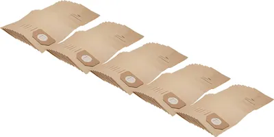Produktbild von vhbw 50x Staubbeutel kompatibel mit Parkside (Lidl) PNTS1400/B1, PNTS1500, PNTS 30/4, PNTS 30/5, PNTS 30/6 S Staubsauger - 30cm x 17,5cm braun