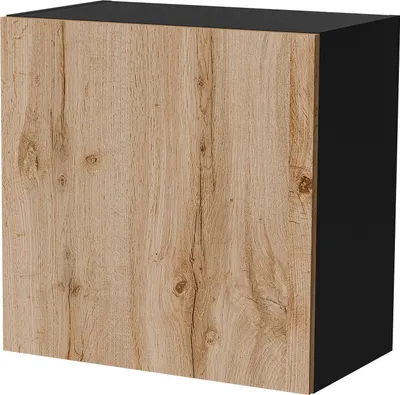 Produktbild von Dmora Hängeschrank Sparone 49,9x50h cm, Anthrazit-Schwarz, verstellbarer Einlegeboden