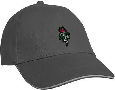 Produktbild von Baseballcap mit Einstickung Tribal Rose - 68341 Color - grau
