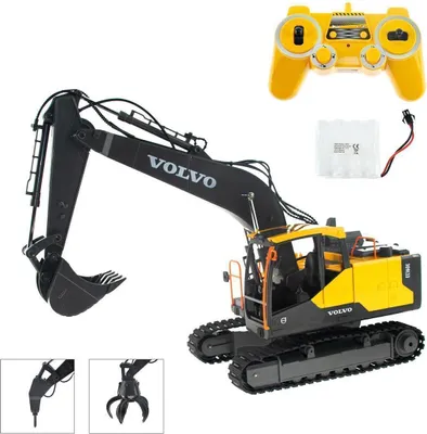 Produktbild von E568 VOLVO ferngesteuerter Bagger mit wechselbaren Werkzeug 1:16