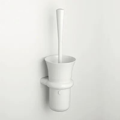 Produktbild von pba 01 WC-Bürstengarnitur 420mm Durchmesser 80mm, aus Nylon