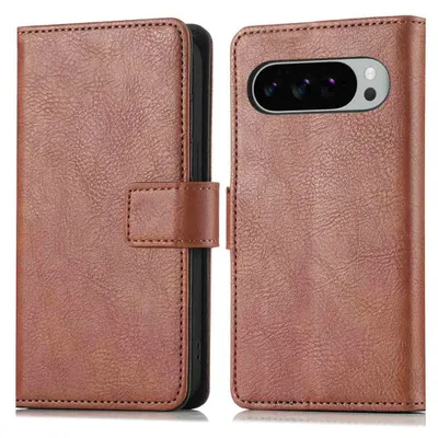 Imagen del producto de Funda Tipo Libro de Lujo para Google Pixel 10 Pro XL - Marrón