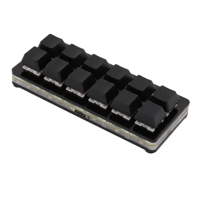 Obrázok produktu pre 12 klávesov hernej klávesnice,12 klávesov mechanickej klávesnice,Mechanická herná klávesnica,Malá herná klávesnica,Programovateľná herná klávesnica,12 klávesov