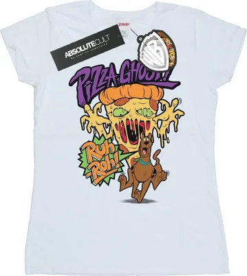 Produktbild von Scooby Doo - "Pizza Ghost" T-Shirt für Damen BI38621 (S) (Weiß)