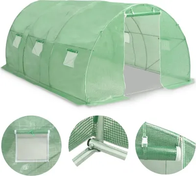 Zdjęcie produktu dla vidaXL Szklarnia 13,5 m² 450x300x200 cm