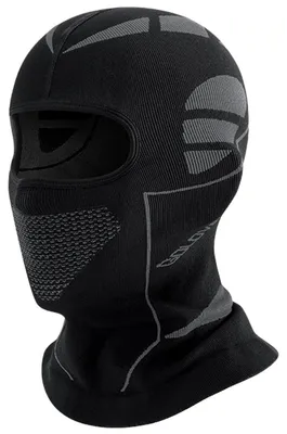 Productafbeelding van Sjaalmuts voor wintersport, motor, fiets, skibril, gezichtsmasker, voor heren en dames, zwart/grijs, 23x35 cm