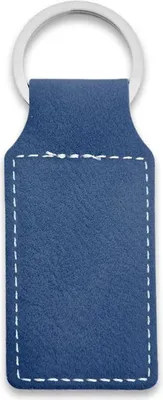 Obrázek produktu pro Kožený přívěsek na klíče CombiCraft Blank obdélník 33x70mm tmavě modrý - 5 kusů