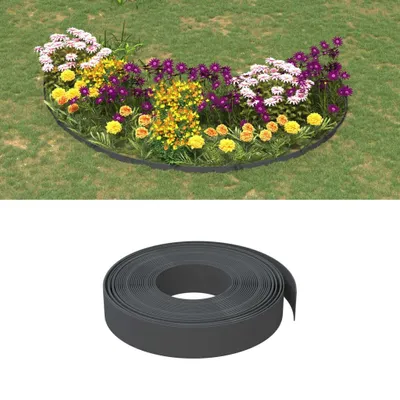 Immagine prodotto di vidaXL Bordatura per prato grigio 10 m 10 cm polietilene