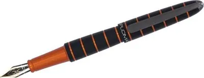 Obrázok produktu pre Plniace pero Elox, prsteň čierny/oranžový, 14 karátov