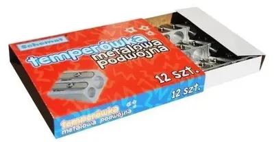 Zdjęcie produktu dla Temperówka podwójna metalowa (12szt) - Schemat