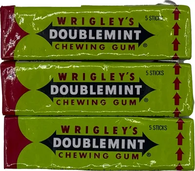Produktbild von Wrigley‘s Doublemint Kaugummi - 3 Packungen - 3x 5 Streifen - 15 Stück