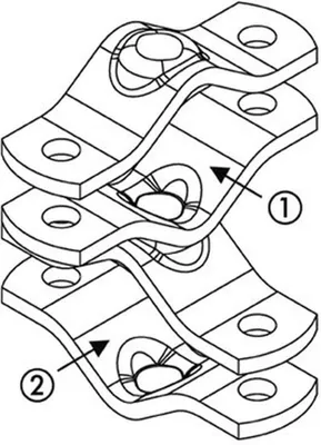 Produktbild von Universal-Querschelle 1/2" ... 3/4" - 1" ... 2" , verzinkt