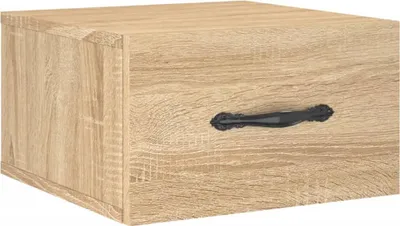 Produktbild von vidaXL Wand-Nachttisch Sonoma-Eiche 35x35x20 cm