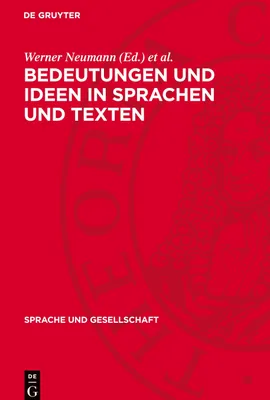 Produktbild von Bedeutungen und Ideen in Sprachen und Texten
